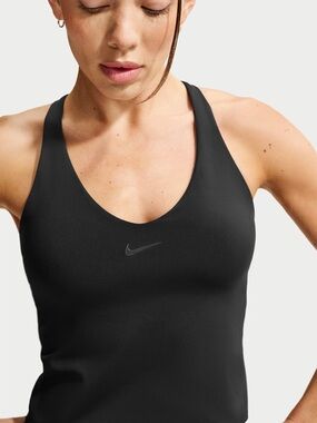 Nike Universal  Black Cropped Racerback